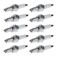10 Spark Plugs with flat seal seat NGK IAM expertise for...