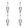 4 Spark Plugs with flat seal seat NGK Quick Aftermarket Expertise for HONDA