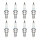 8 Spark Plugs with flat seal seat NGK Quick Aftermarket Expertise for HONDA