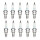 10 Spark Plugs with flat seal seat NGK Quick Aftermarket Expertise for HONDA