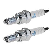 2 Spark Plugs with flat seal seat NGK aftermarket...