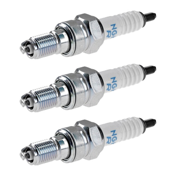 3 Spark Plugs with flat seal seat NGK aftermarket expertise for HONDA
