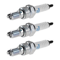 3 Spark Plugs with flat seal seat NGK aftermarket...