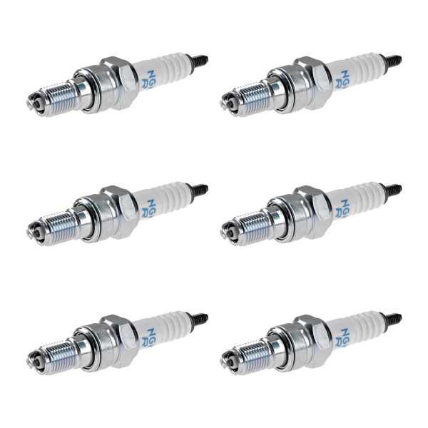 6 Spark Plugs with flat seal seat NGK aftermarket expertise for HONDA