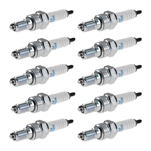 10 Spark Plugs with flat seal seat NGK aftermarket expertise for HONDA