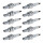 10 Spark Plugs with flat seal seat NGK aftermarket expertise for HONDA