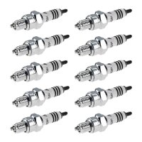 10 Spark Plugs with flat seat NGK Iridium IX suitable for...
