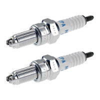 2 Spark Plugs with flat seal seat NGK aftermarket...