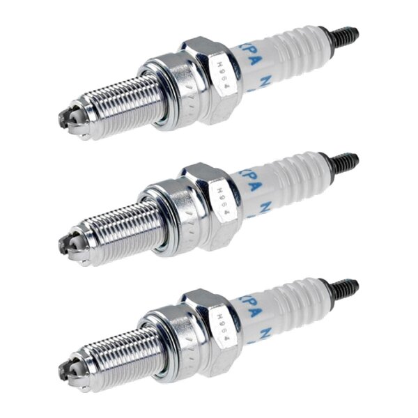 3 Spark Plugs with flat seal seat NGK aftermarket expertise for KAWASAKI