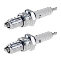 2 Spark Plugs with flat seal seat NGK aftermarket...