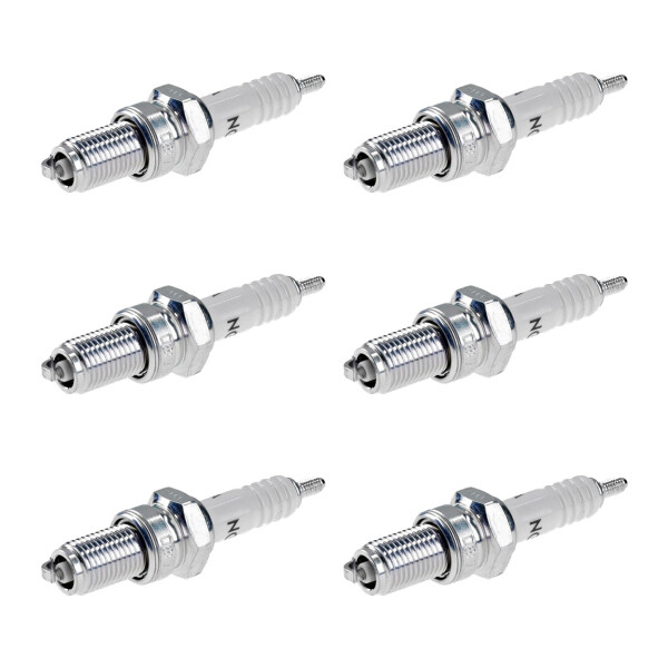 6 Spark Plugs with flat seal seat NGK aftermarket expertise for LANCIA THEMA