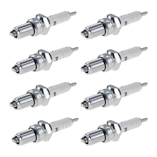 8 Spark Plugs with flat seal seat NGK aftermarket expertise for LANCIA THEMA