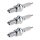 3 Spark Plugs with flat seal seat NGK aftermarket expertise for BMW 6 Series