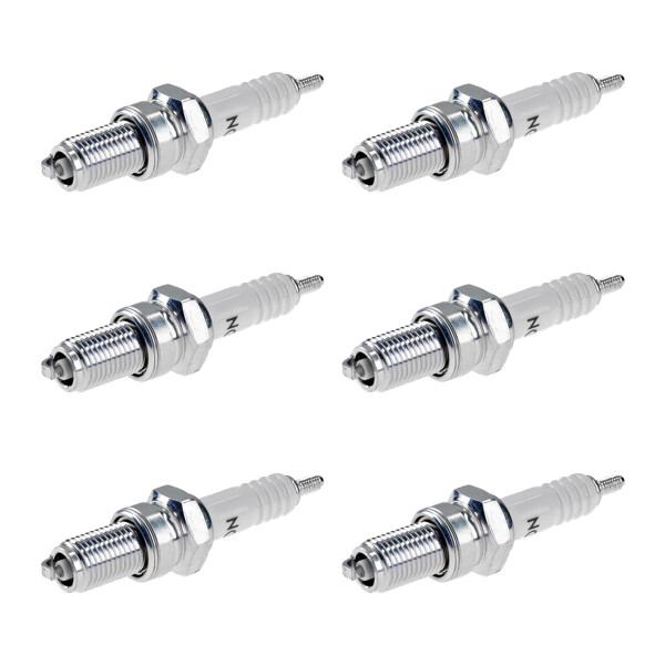 6 Spark Plugs with flat seal seat NGK aftermarket expertise for BMW 6 Series