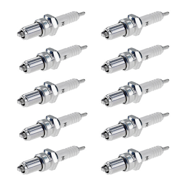10 Spark Plugs with flat seal seat NGK aftermarket expertise for BMW 6 Series