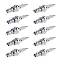 10 Spark Plugs with flat seal seat NGK IAM expertise for...