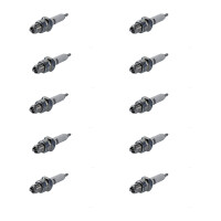 10 Spark Plugs with flat seal seat NGK IAM expertise for...