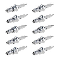 10 Spark Plugs with flat seal seat NGK IAM expertise for...