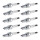 10 Spark Plugs fixed SAE connection NGK IAM expertise for e.g. MITSUBISHI