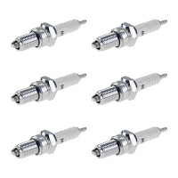 6 Spark Plugs with flat seal seat NGK IAM expertise for...