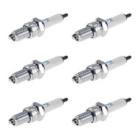 6 Spark Plugs with flat seal seat NGK IAM expertise for...