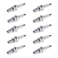 10 Spark Plugs with flat seal seat NGK IAM expertise for...