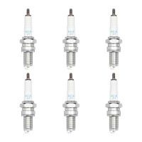 6 Zündkerzen mit Flachdichtsitz NGK...