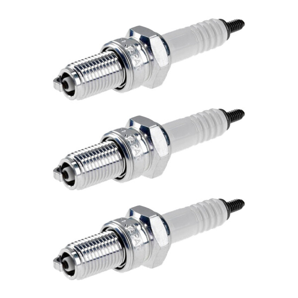 3 Spark Plugs with flat seal seat NGK IAM expertise for YAMAHA and others