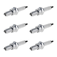 6 Spark Plugs with flat seal seat NGK IAM expertise for...