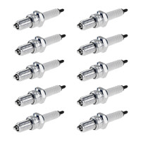 10 Spark Plugs with flat seal seat NGK IAM expertise for...