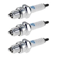 3 Spark Plugs with flat seal seat NGK aftermarket...