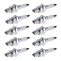 10 Spark Plugs with flat seal seat NGK IAM expertise for...