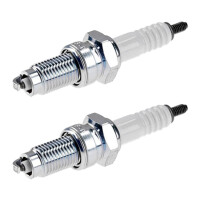 2 Spark Plugs with flat seal seat NGK aftermarket...