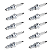 10 Spark Plugs with flat seal seat NGK IAM expertise for...