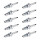 10 Spark Plugs with flat seal seat NGK IAM expertise for HONDA and others