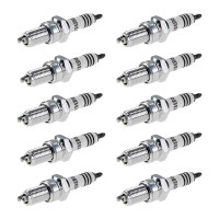 10 Spark Plugs with flat seat NGK IAM-Expertise Iridium...