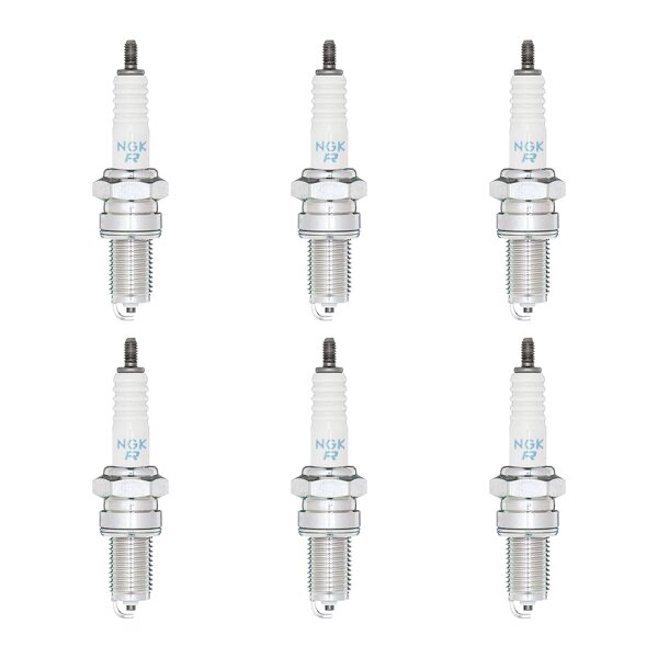 6 Spark Plugs with flat seal seat NGK Quick for YAMAHA and others