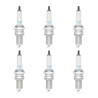 6 Spark Plugs with flat seal seat NGK Quick for YAMAHA...