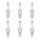 6 Spark Plugs with flat seal seat NGK Quick for YAMAHA and others