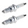 2 Spark Plugs with flat seal seat NGK aftermarket expertise for HONDA