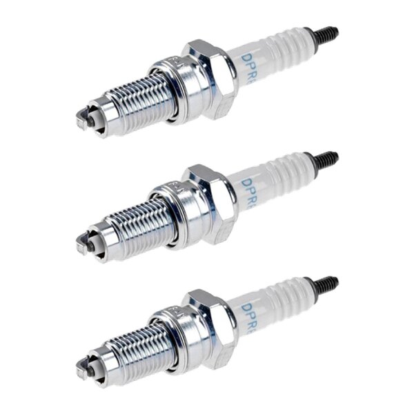 3 Spark Plugs with flat seal seat NGK aftermarket expertise for HONDA