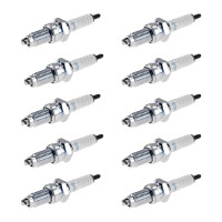 10 Spark Plugs with flat seal seat NGK aftermarket...