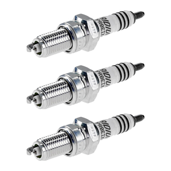 3 Spark Plugs with flat seat NGK IAM-Expertise Iridium IX for YAMAHA and others