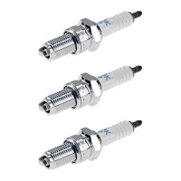 3 Spark Plugs with flat seal seat NGK IAM expertise for...