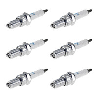 6 Spark Plugs with flat seal seat NGK IAM expertise for...