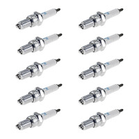 10 Spark Plugs with flat seal seat NGK IAM expertise for...