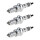 3 Spark Plugs with flat seal seat NGK Iridium IX suitable for BMW 6 Series