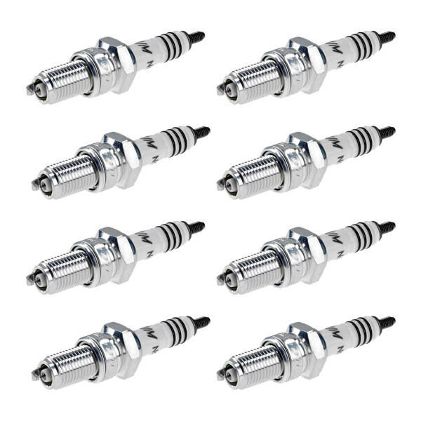 8 Spark Plugs with flat seal seat NGK Iridium IX suitable for BMW 6 Series