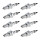 8 Spark Plugs with flat seal seat NGK Iridium IX suitable for BMW 6 Series