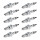 10 Spark Plugs with flat seal seat NGK Iridium IX suitable for BMW 6 Series